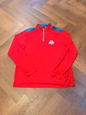 Ohio State Red Quarter-Zip Pullover